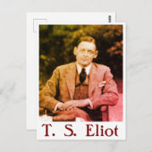 Carte Postale T. S. Eliot (Devant / Derrière)