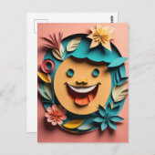 Carte Postale T-shirt 3D Paper Art Design (Devant / Derrière)