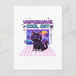 Carte Postale T-shirt à capuche graphique Y2K Vaporwave Pixel Co