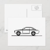 Carte Postale T-shirt Alfa Romeo GTA GTV (Devant / Derrière)