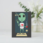 Carte Postale T-shirt Alien (Debout devant)
