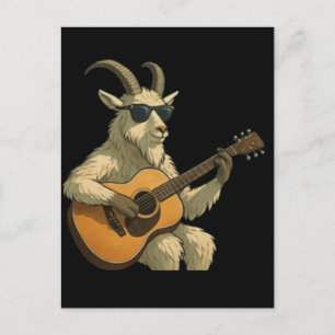 Carte Postale T-shirt Cool Goat avec Lunettes de Soleil – Drôle 