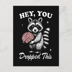 Carte Postale T-shirt drôle de Raton Laveur pour cadeau d'amoure