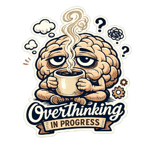 Carte Postale T-shirt drôle de suranalyse en cours Relatable
