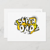 CARTE POSTALE T-SHIRT FÊTE DES PÈRES (Devant / Derrière)