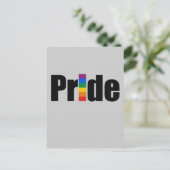 Carte Postale T-shirt gay pride (Debout devant)
