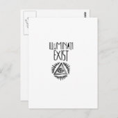 Carte Postale t-shirt illuminati (Devant / Derrière)