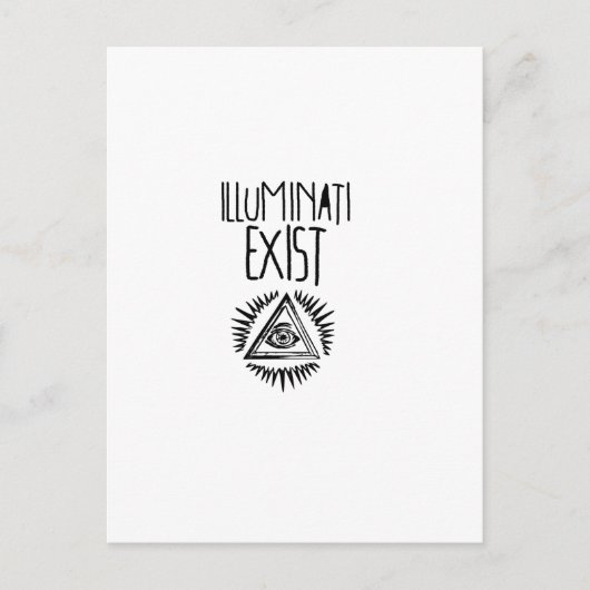 Carte Postale t-shirt illuminati (Devant)