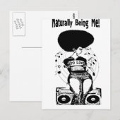 Carte Postale T-shirt Natural Hair (Devant / Derrière)