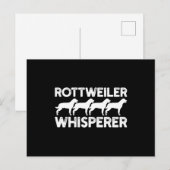 Carte Postale T-shirt Rottweiler (Devant / Derrière)