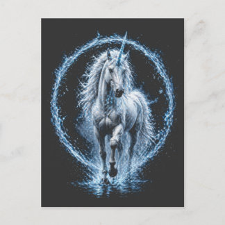 Carte Postale T-Shirt Spirale de la Galaxie de Licorne Mystique