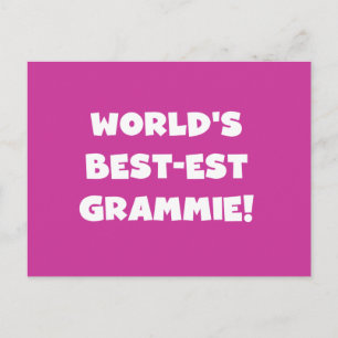 Carte Postale T-shirts blanc et cadeaux du Meilleur-est Grammie