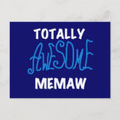 Carte Postale T-shirts bleus Memaw absolument géniaux (Devant)