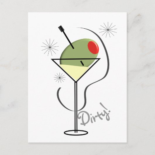 Carte Postale T-Shirts & Cadeaux Dirty Martini (Devant)