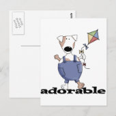 Carte Postale T-shirts et cadeaux adorables pour chiens (Devant / Derrière)