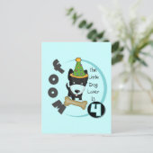 Carte Postale T-shirts et cadeaux Amoureux de les chiens 4e anni (Debout devant)