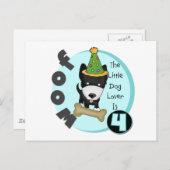 Carte Postale T-shirts et cadeaux Amoureux de les chiens 4e anni (Devant / Derrière)