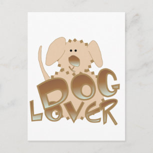 Carte Postale T-shirts et cadeaux Amoureux de les chiens Brown