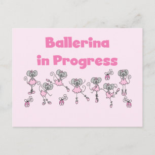 Carte Postale T-shirts et cadeaux Ballerine en herbe