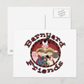 Carte Postale T-shirts et cadeaux Barnyard Friends (Devant / Derrière)