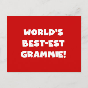 Carte Postale T-shirts et cadeaux blancs Grammie les plus beaux