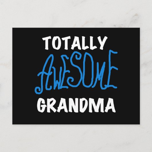 Carte Postale T-shirts et cadeaux bleu grand-mère absolument gén (Devant)