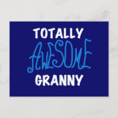 Carte Postale T-shirts et cadeaux bleu Granny absolument géniaux (Devant)
