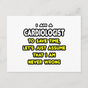 Carte Postale T-shirts et cadeaux cardiologistes amusants
