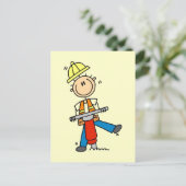 Carte Postale T-shirts et cadeaux Construction Jack Hammer (Debout devant)