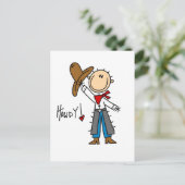 Carte Postale T-shirts et cadeaux Cowboy Howdy (Debout devant)