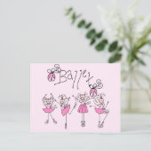 Carte Postale T-shirts et cadeaux de ballet (Debout devant)