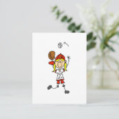 Carte Postale T-shirts et cadeaux de baseball pour filles (Debout devant)