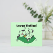 Carte Postale T-shirts et cadeaux de chatouillements d'amours (Debout devant)