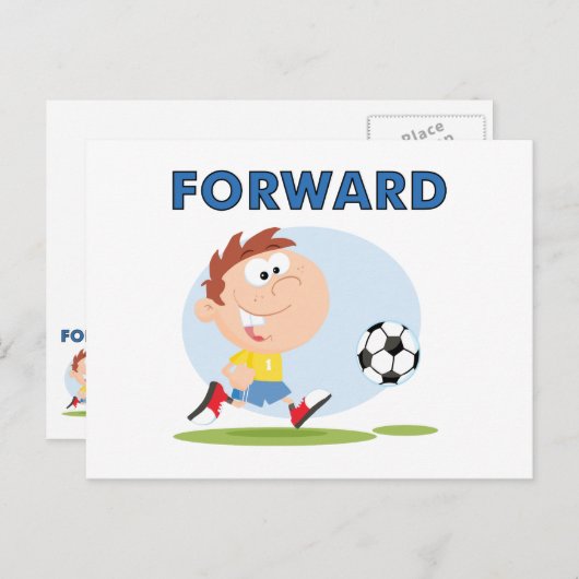 Carte Postale T-shirts et cadeaux de football avant (Devant / Derrière)