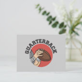 Carte Postale T-shirts et cadeaux de football de quart (Debout devant)