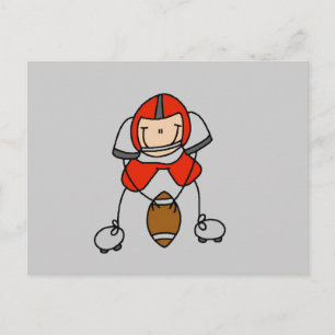 Carte Postale T-shirts et Cadeaux de Footballeur Rouge