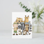 Carte Postale T-shirts et cadeaux de garçon de safari (Debout devant)