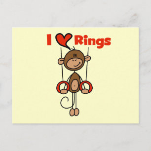 Carte Postale T-shirts et cadeaux de gymnaste qui aime les annea