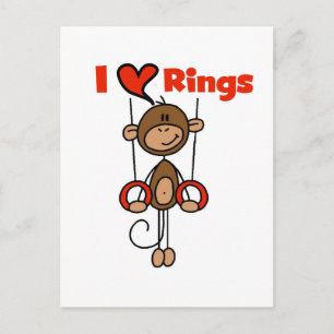 Carte Postale T-shirts et cadeaux de gymnaste qui aime les annea