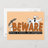Carte Postale T-shirts et cadeaux de Halloween (Devant / Derrière)