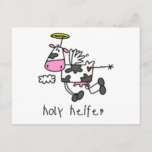 Carte Postale T-shirts et cadeaux de Holy Heifer