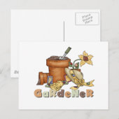 Carte Postale T-shirts et cadeaux de jardinier (Devant / Derrière)