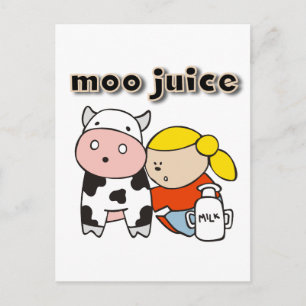 Carte Postale T-shirts et cadeaux de jus de MOO