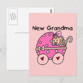 Carte Postale T-shirts et cadeaux de la nouvelle grand-mère (Devant / Derrière)