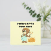 Carte Postale T-shirts et cadeaux de la petite ferme de papa (Debout devant)