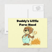 Carte Postale T-shirts et cadeaux de la petite ferme de papa (Devant / Derrière)