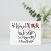 Carte Postale T-shirts et cadeaux de l'infirmière (Debout devant)