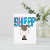 Carte Postale T-shirts et cadeaux de moutons (Debout devant)