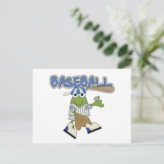 Carte Postale T-shirts et cadeaux de Pitcher de baseball de gren (Debout devant)