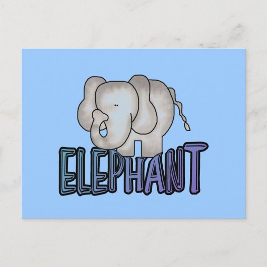 Carte Postale T-shirts et cadeaux d'éléphant (Devant)